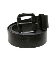 Снимка на Regular belt with thorn buckle made of synthetic leather black