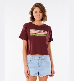 Снимка на Rip Curl T-shirt TALLOWS CROP TEE Maroon