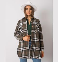 Снимка на RUE PARIS Khaki checkered shirt