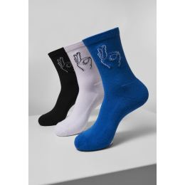 Снимка на Salty Socks 3-Pack Black/White/Blue