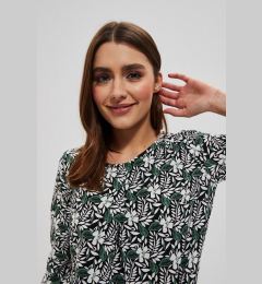 Снимка на Shirt with plant print - black