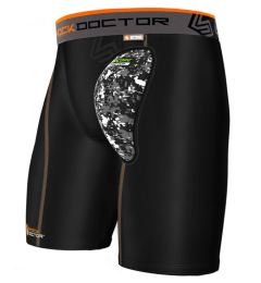 Снимка на Shock Doctor compression shorts with jockstrap Hard Cup, black, S