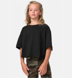 Снимка на Short girls' shirt kimono black