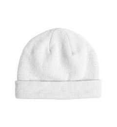 Снимка на Short knit beanie white