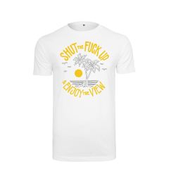 Снимка на Shut the Fuck Up & Enjoy The View Tee white