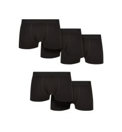 Снимка на Solid Organic Cotton Boxer Shorts 5-Pack Black+Black+Black+Black+Black