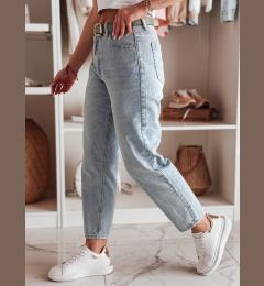 Снимка на Spodnie damskie jeansowe mom fit JEANMOM niebieskie Dstreet