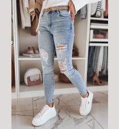 Снимка на Spodnie damskie jeansowe skinny DEMISTYLE niebieskie Dstreet