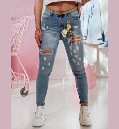 Снимка на Spodnie damskie jeansowe skinny JEANZI Dstreet