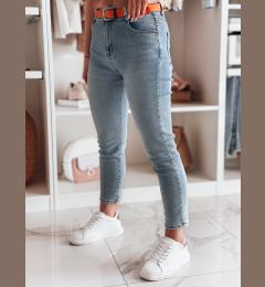 Снимка на Spodnie damskie jeansowe slim fit CURVITA niebieskie Dstreet