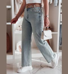 Снимка на Spodnie damskie jeansowe wide leg MODNEVIS niebieskie Dstreet