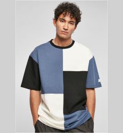 Снимка на Starter Patchwork Oversize T-Shirt VintageBlue/Black/Light White