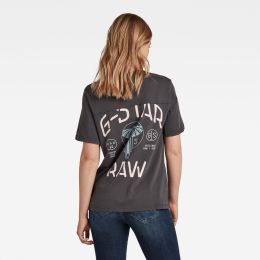 Снимка на T-shirt - G-star RAW Firefly backprint loose r t grey