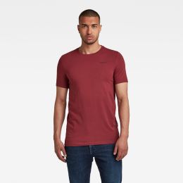 Снимка на T-shirt - G-star Slim base r t s\s burgundy