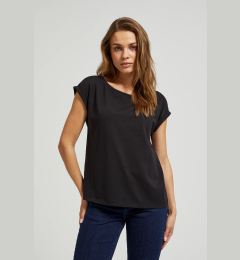 Снимка на T-shirt with round neckline, black