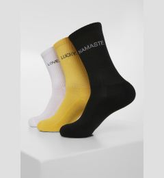 Снимка на Text Socks 3-Pack Black/White/Yellow