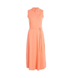 Снимка на Tommy Hilfiger Dress - FIT &amp; FLARE MIDI POLO DRESS NS orange