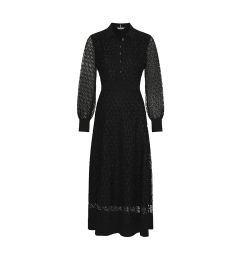 Снимка на Tommy Hilfiger Dress - MESH EMB F&amp;F MAXI DRESS LS black