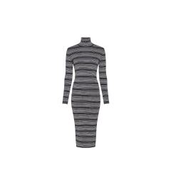 Снимка на Tommy Hilfiger Dress - METALLIC HIGH-NK DRESS LS white/black