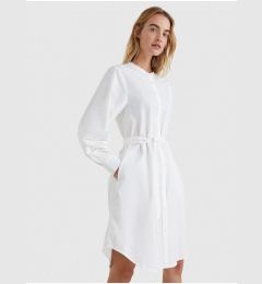 Снимка на Tommy Hilfiger Dress - ORG COTTON KNEE SHIRT DRESS LS white