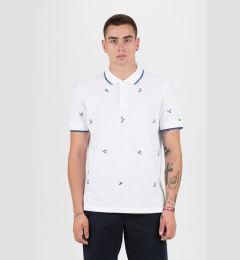 Снимка на Tommy Hilfiger Polo shirt - ALL OVER EMBROIDERY REGULAR POLO white