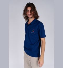 Снимка на Tommy Hilfiger Polo Shirt - TOMMY FLAG HILFIGER REG POLO dark blue