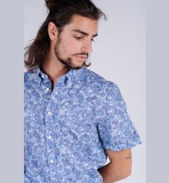 Снимка на Tommy Hilfiger Shirt - SLIM CO/LI LEAF PRINT SHIRT S/S patterned