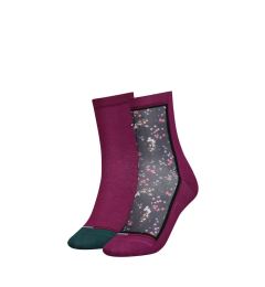 Снимка на Tommy Hilfiger Socks - TH JEANS 2P DITSY FLORAL burgundy