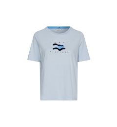 Снимка на Tommy Hilfiger T-Shirt - REG FLOCK FLAG OPEN-NK TEE SS blue