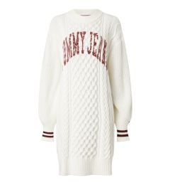 Снимка на Tommy Jeans Dress - TJW COLLEGE CABLE SW white