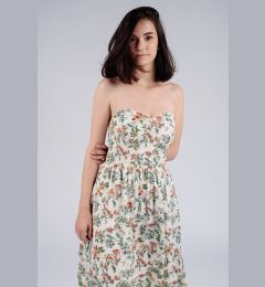 Снимка на Tommy Jeans Dress - TJW HAWAII PRINT BANDEAU DRESS cream