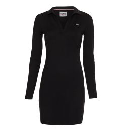 Снимка на Tommy Jeans Dress - TJW LS SLIM V-NECK POLO DRESS black