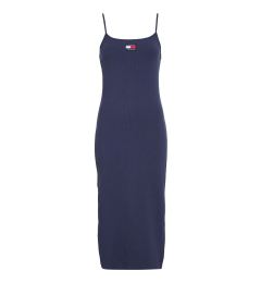 Снимка на Tommy Jeans Dress - TJW STRAPPY BADGE RIB MIDI DRESS blue