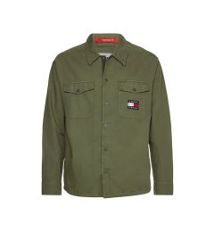 Снимка на Tommy Jeans Shirt - TJM SPRING DOBBY COACH SHIRT green