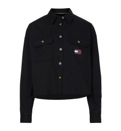 Снимка на Tommy Jeans Shirt - TJW CROPPED UTILITY SHIRT black