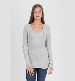 Снимка на Tommy Jeans T-shirt - TJW ORIGINAL RIB LONGSLEEVE grey