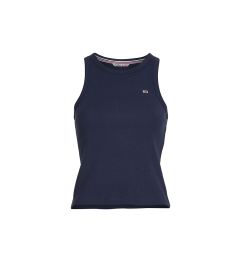 Снимка на Tommy Jeans Tank Top - TJW FEMININE RIB TANK TOP blue