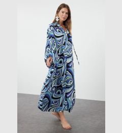 Снимка на Trendyol Abstract Patterned Wide Fit Maxi Woven Beach Dress