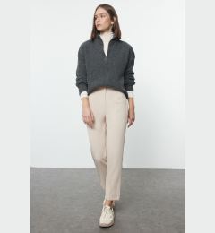 Снимка на Trendyol Beige Cigarette Woven Trousers