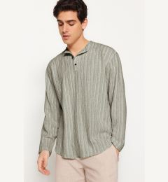 Снимка на Trendyol Beige Relaxed Fit Linen Shirt