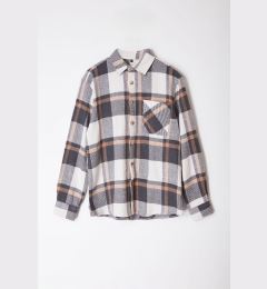 Снимка на Trendyol Beige Unisex Regular Fit Winter Plaid Checked Lumberjack Jacket Shirt