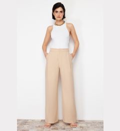 Снимка на Trendyol Beige Wide Leg Woven Trousers