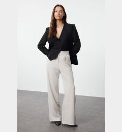 Снимка на Trendyol Beige Wide Leg/Wide Leg Woven Fabric Trousers