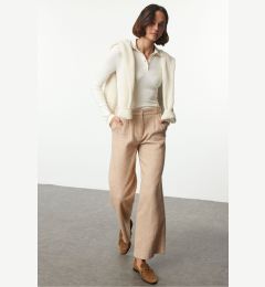 Снимка на Trendyol Beige Wide Leg/Wide Leg Woven Trousers