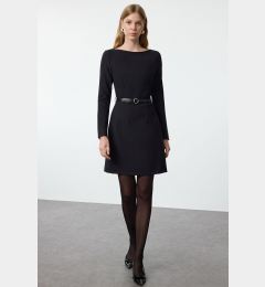 Снимка на Trendyol Black Belted Bodycon Mini Woven Dress