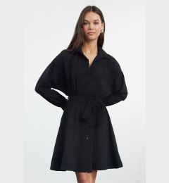 Снимка на Trendyol Black Belted Mini Woven Shirt Dress