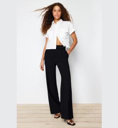 Снимка на Trendyol Black Belted Wide Leg Woven Trousers