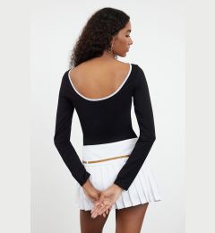 Снимка на Trendyol Black Color Blocked Backless Fitted Knitted Blouse