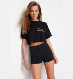 Снимка на Trendyol Black Denim Mini Shorts