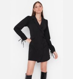 Снимка на Trendyol Black Double Breasted Woven Dress